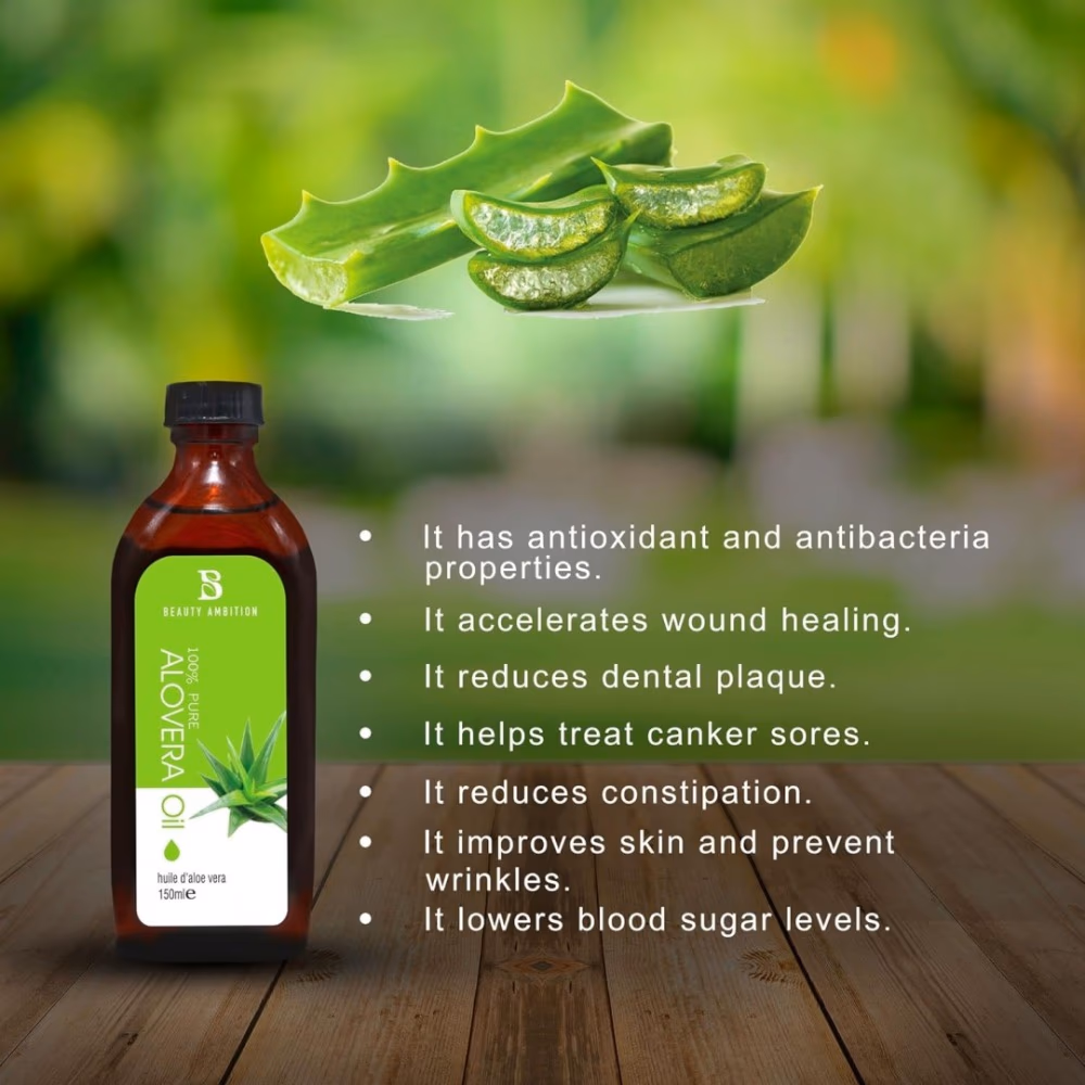 Beauty Ambition Pure Aloe Vera Oil 150ml 3