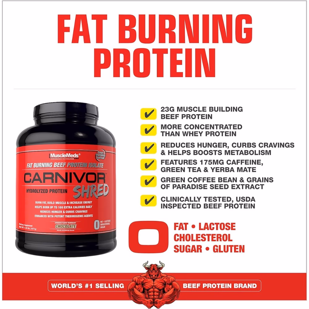 MuscleMeds Carnivor Shred Chocolate 4.56lb 4
