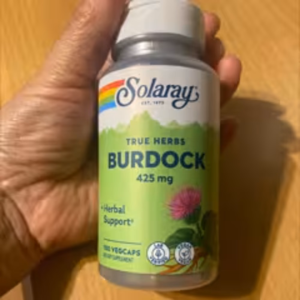Solaray Burdock 425 mg, Vegetarian Capsules, 100s 4