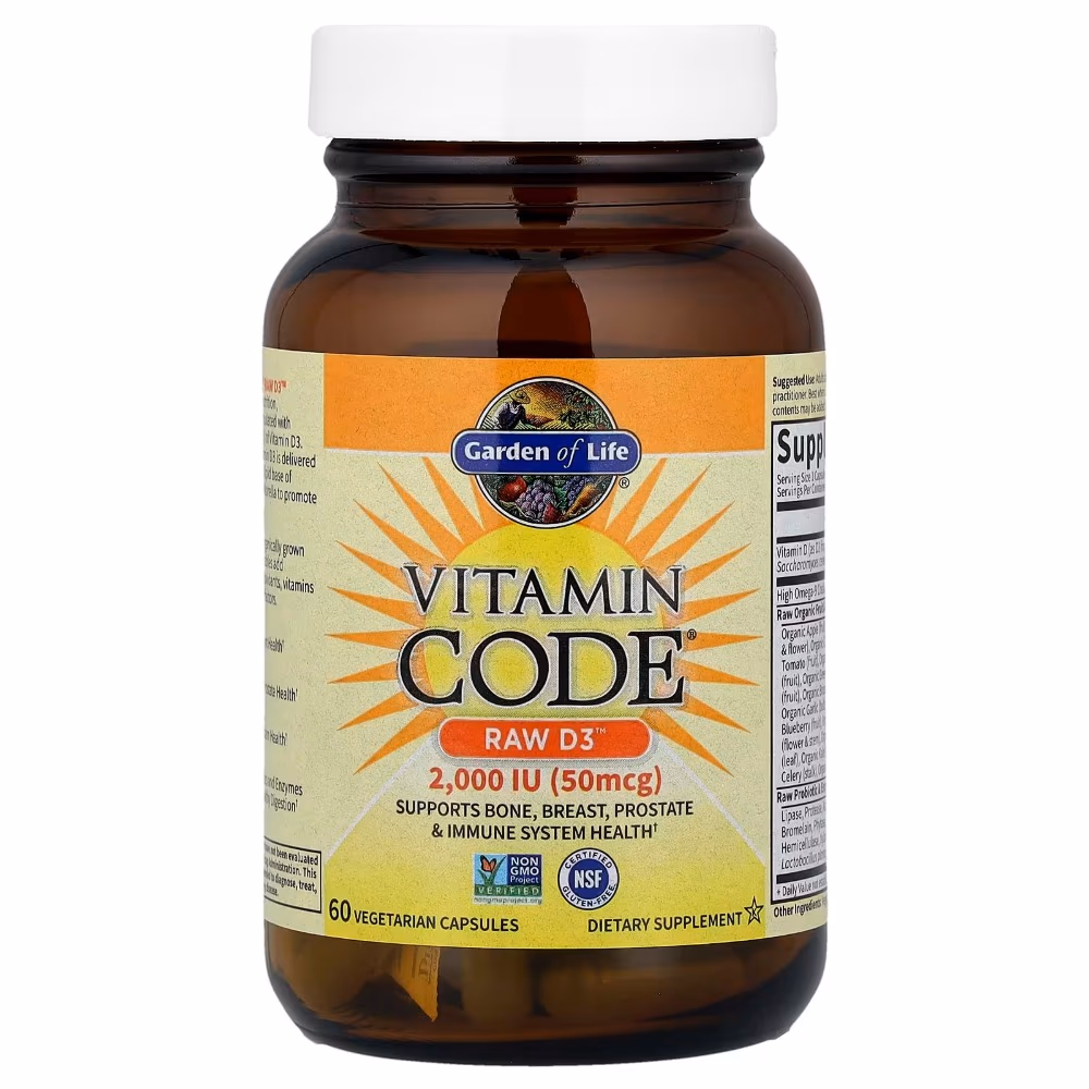 Garden of Life Vitamin Code Raw D3 2000 IU 60S 4