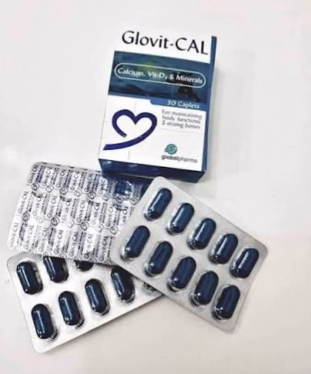 Glovit Cal – Calcium, Vitamin D3 & Minerals Supplement – 30 Caplets 2
