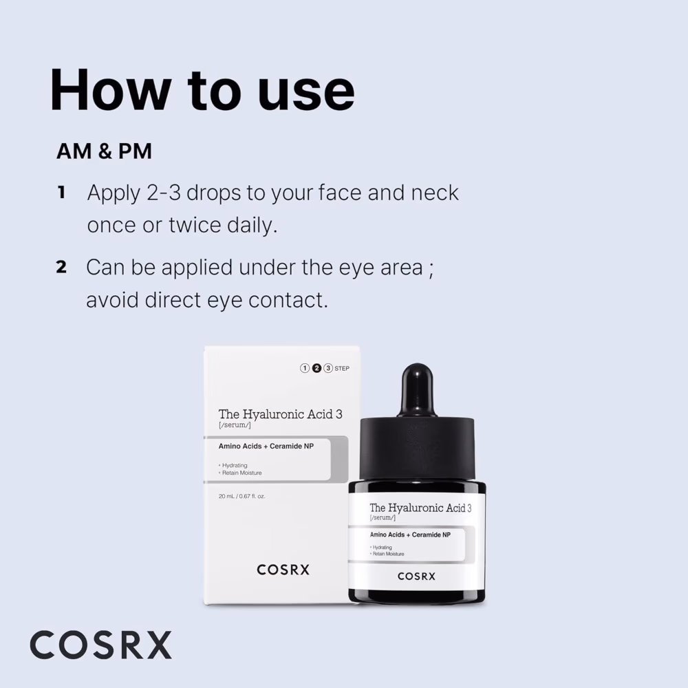 COSRX The Hyaluronic Acid 3 Serum 20ml  3