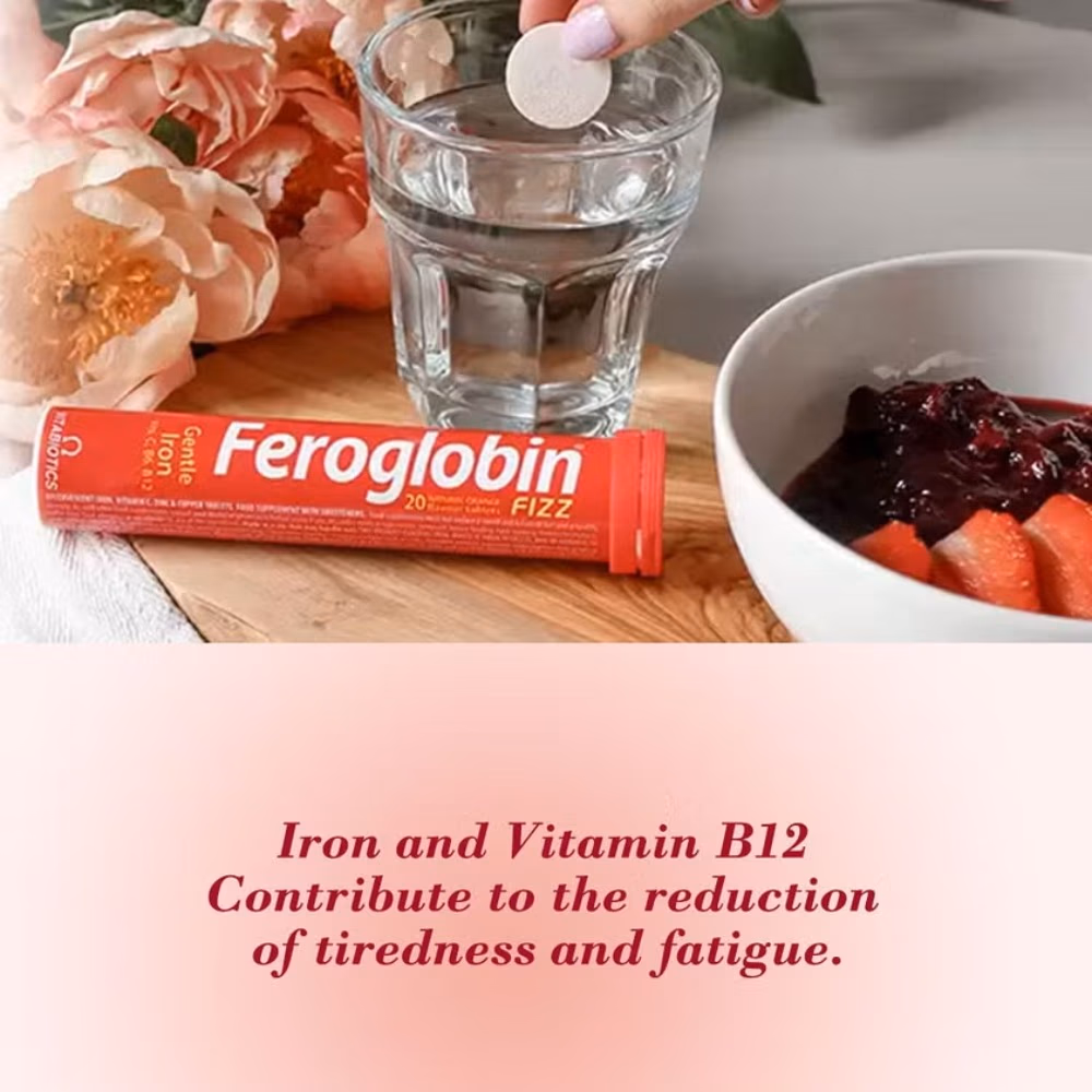 Vitabiotcs Feroglobin Fizz Gentle Iron Tablets 20s 2