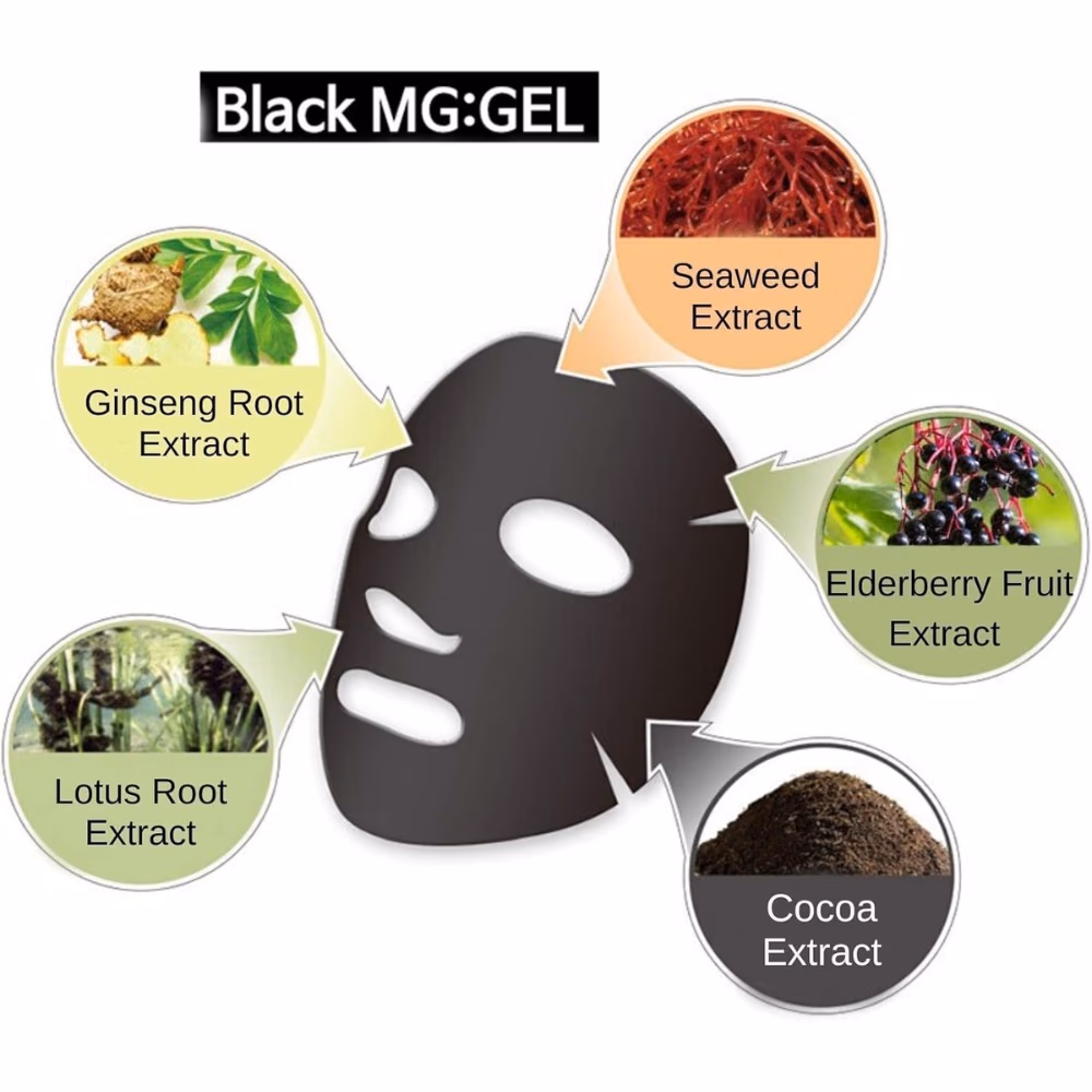 Purederm Black Food Recipe Gel Mask 23g ADS-373 3