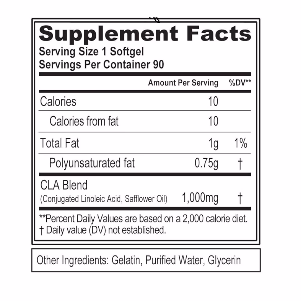 Evogen CLA 1000mg Softgels 90s 4