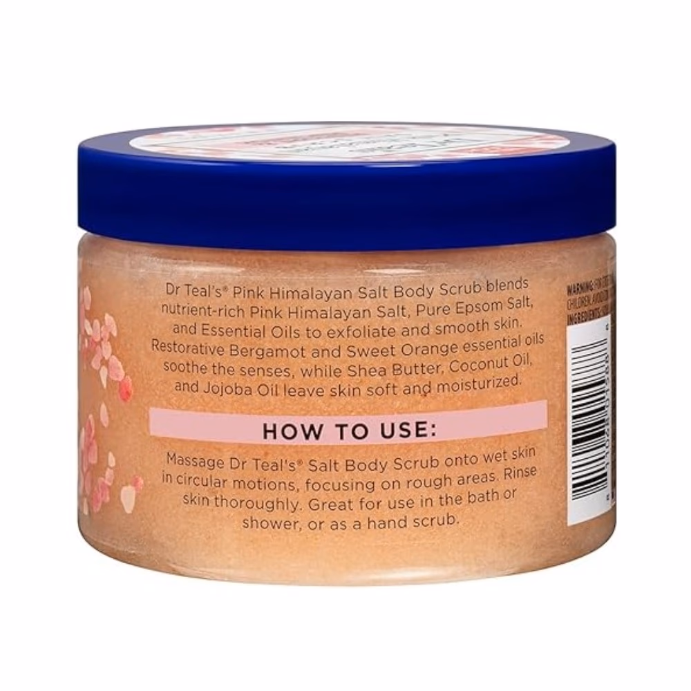 Dr Teals Himalayan Salt Body Scrub Bergamot Sweet Orange 454g 2