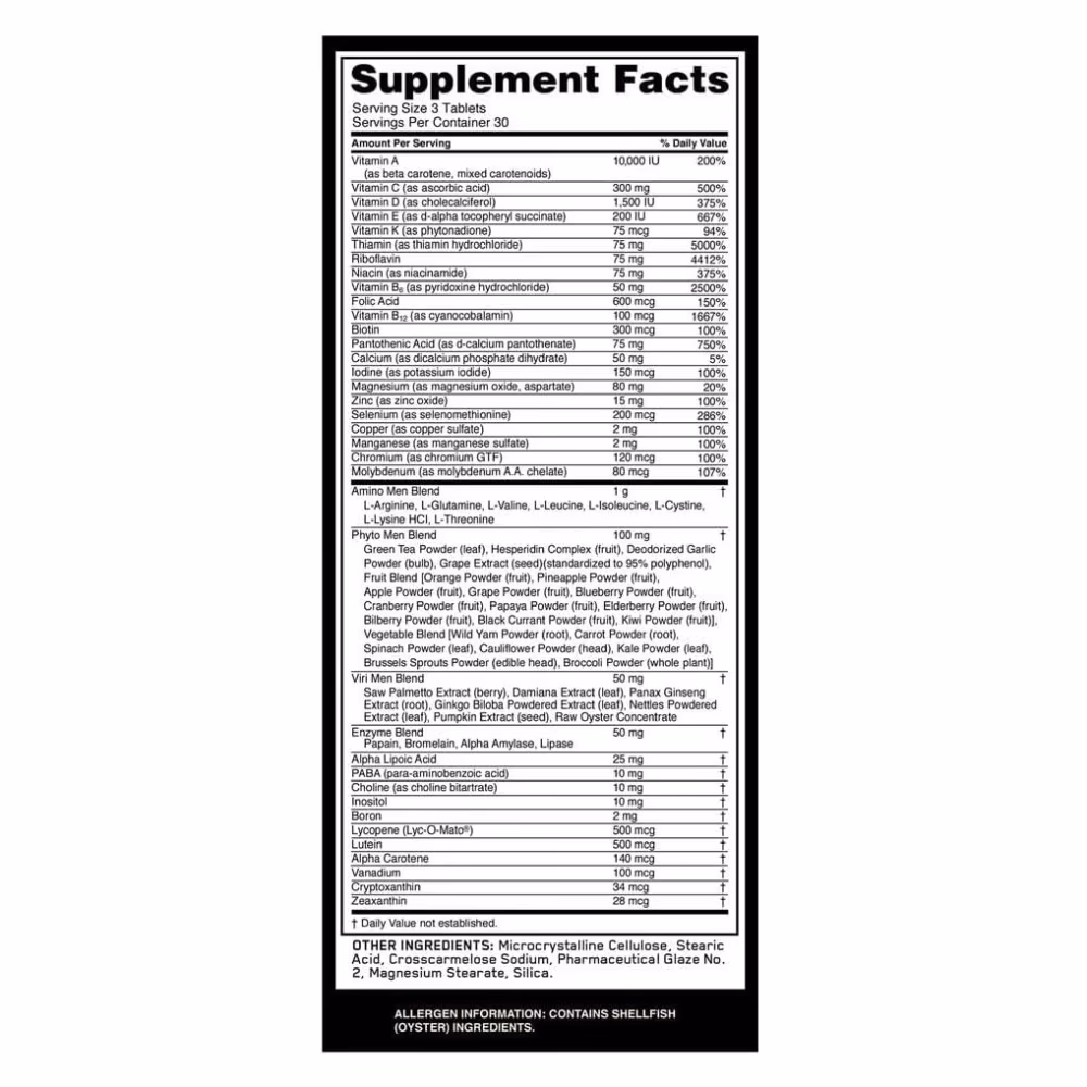 Optimum Nutrition Opti-Men 150 Tablets 4