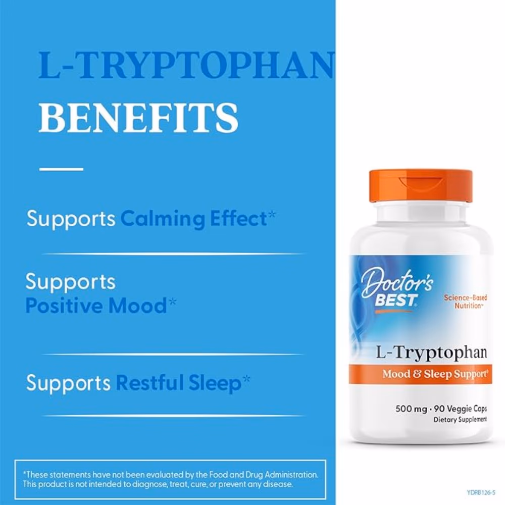 Doctor's Best L-Tryptophan 500mg, 90 Capsules 3