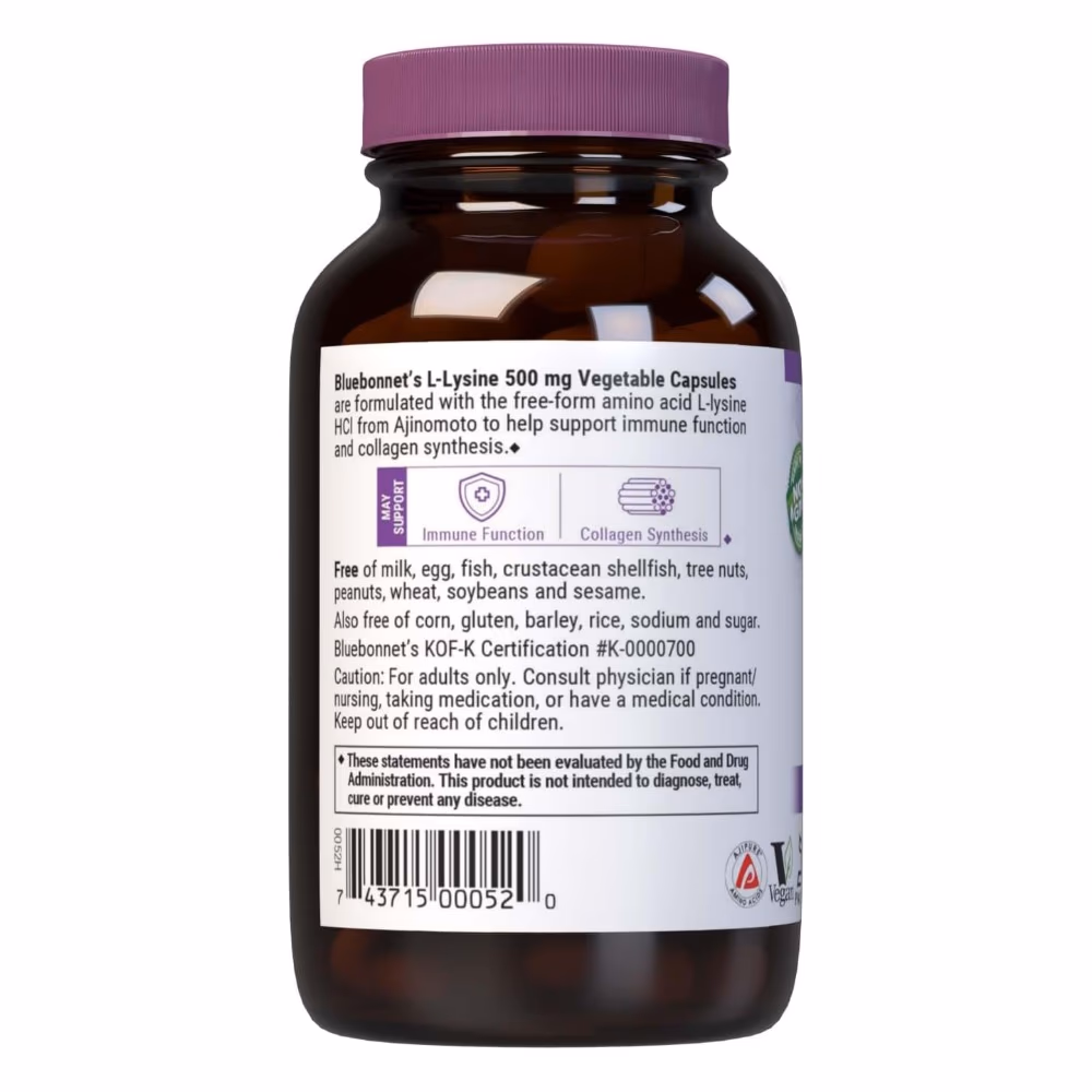 Bluebonnet L-Lysine 500 mg – 50 Capsules 3