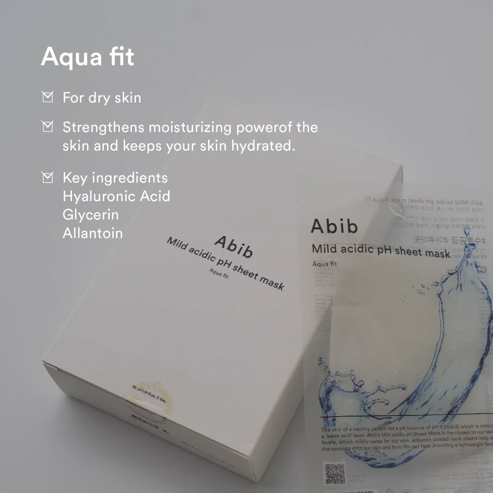 Abib Aqua Fit Mild Acidic pH Sheet 10 Masks 2