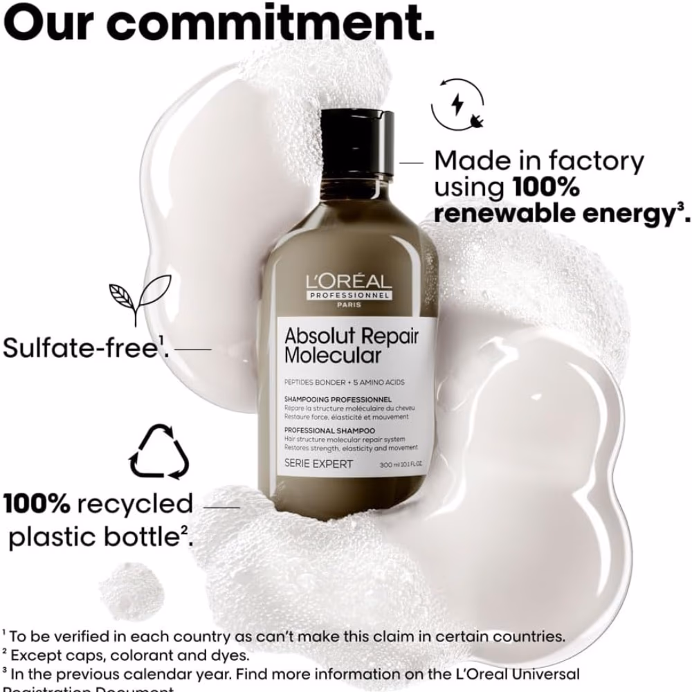 L'Oréal Absolut Repair Molecular Shampoo 300ml 2