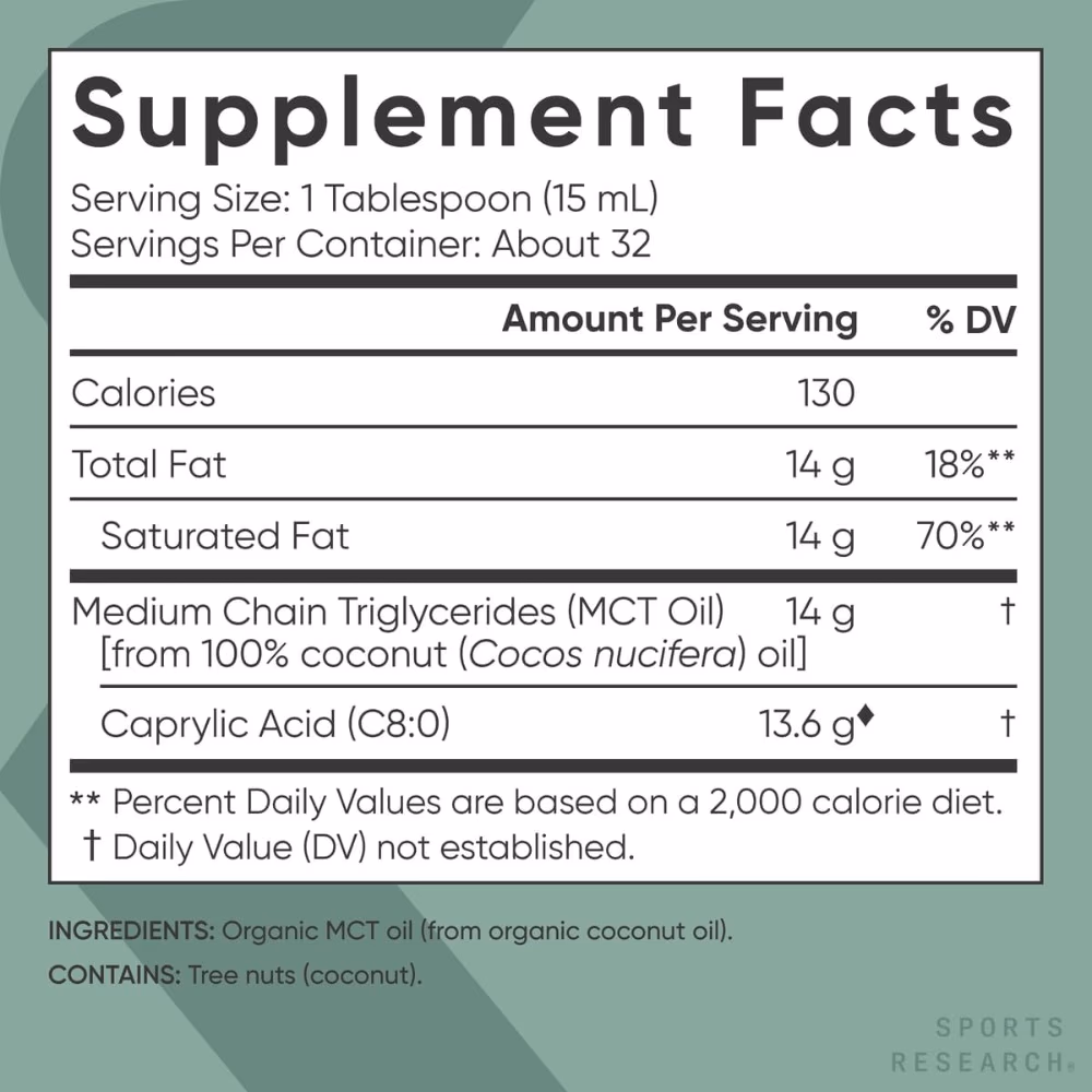 Sports Research Keto C8 MCT Oil - 473ml 5