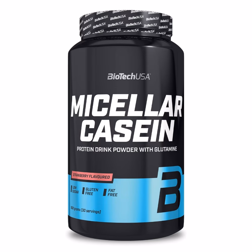 BioTechUSA Micellar Casein Strawberry 908g: Slow-Release Protein for Nighttime Muscle Recovery 2