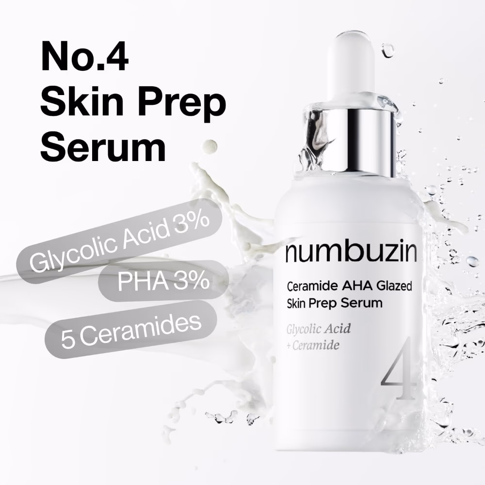Numbuzin No.4 Ceramide AHA Skin Prep Serum 30ml 2