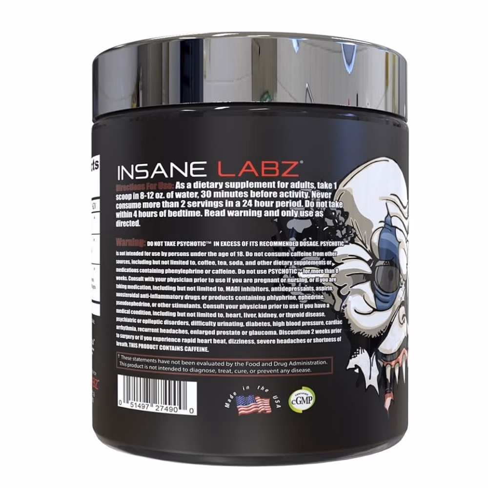 Insane Labz Psychotic Test Lemon Lime 30 Servings 3