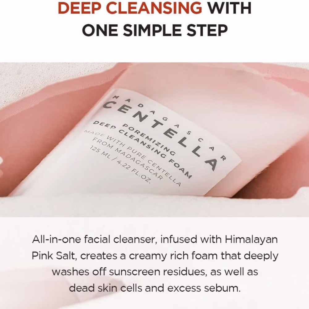 SKIN1004 Madagascar Centella Pore minimizing Deep Cleansing Foam 125ml 3