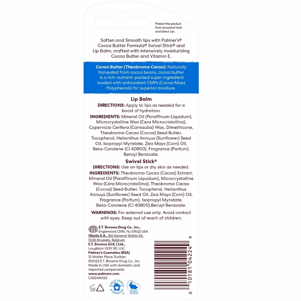 Palmers Cocoa Butter Formula Swivel Stick Duo Pack 2