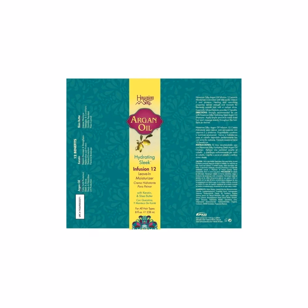 Hawaiian Silky Argan Oil Hydrating Sleek Moisturizer 238ml 4