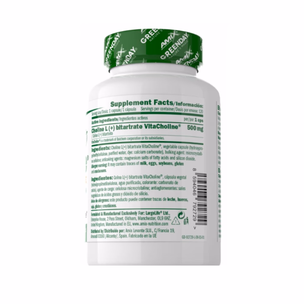 Amix Green Day Vita Choline 500mg -120 Capsules 3