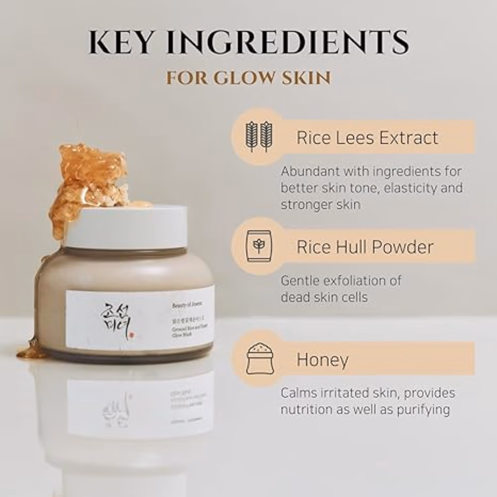 Beauty Of Joseon Ground Rice And Honey Glow Mask – 150ml Nourishing Wash-Off Mask With Rice And Honey To Gently Exfoliate And Boost Radiance. 4