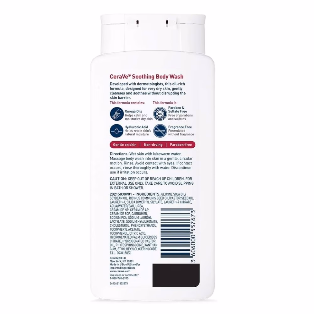 CeraVe Soothing Body Wash - 296ml 5
