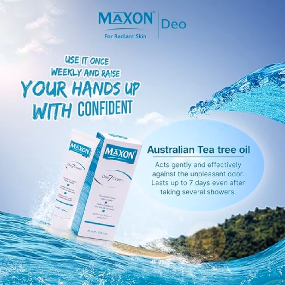 Maxon Deo 7 Cream 30ml – Long-Lasting Deodorant Cream 3