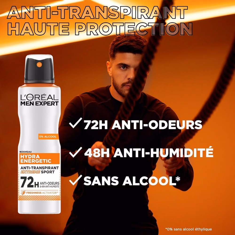 LOreal Men Expert Hydra Energetic Deodorant Spray 250ml 3