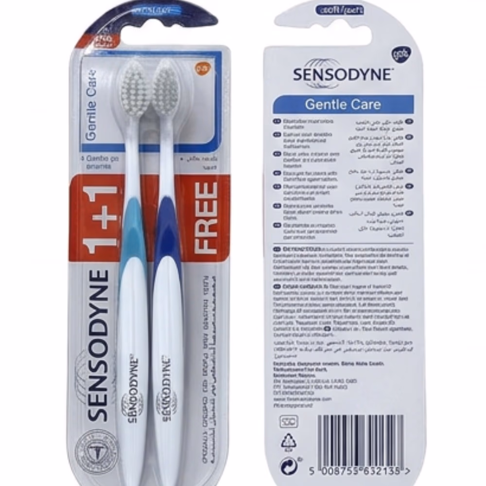 Sensodyne Toothbrush Gentle Care Soft 1 + 1  3
