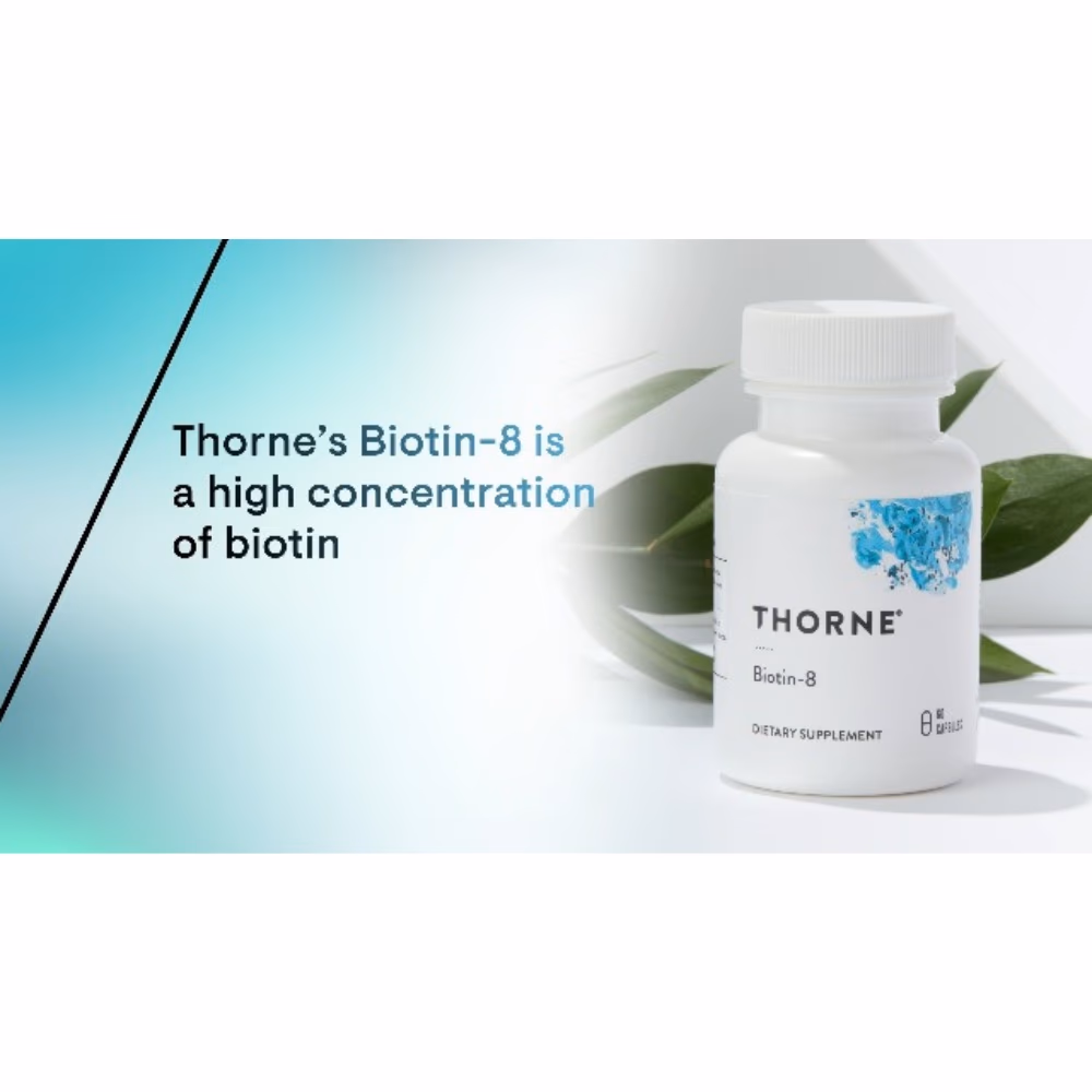 Thorne Biotin 8 - Vitamin B7 60 Capsules 2