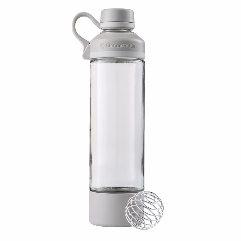 Blender Bottle Mantra Glass Shaker Bottle 20oz - Pebble Grey Color 4