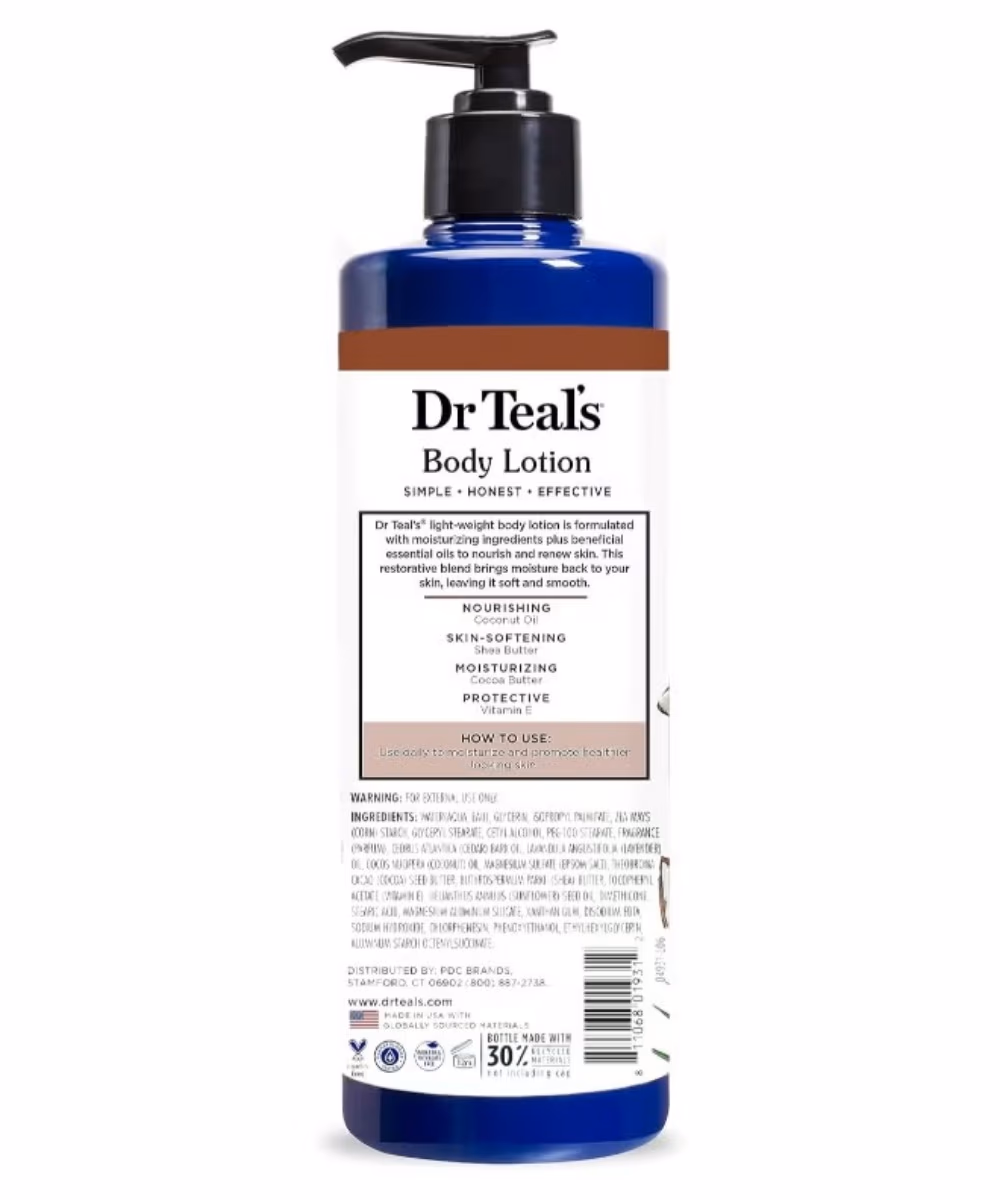 Dr Teals Coconut Oil Nourishing Body Lotion 532ml 2