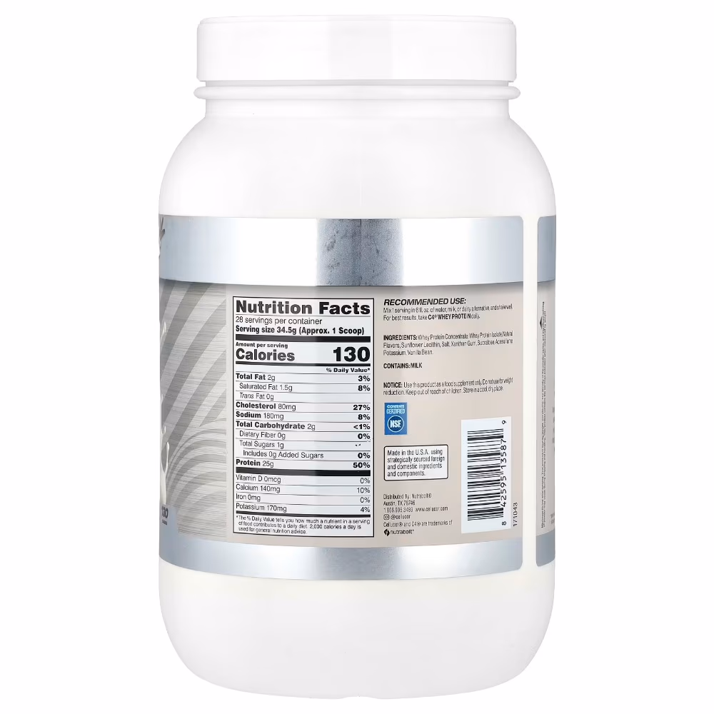 Cellucor C4 Whey Protein – Vanilla Bean, 1.5kg 3