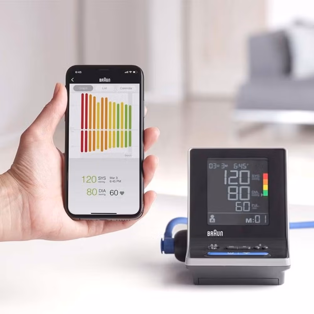 Braun Blood Pressure Monitor ExactFit 5 Connect 6350 3