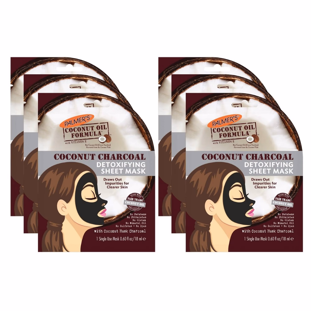 Palmers Coconut Charcoal Sheet Mask 18ml 3