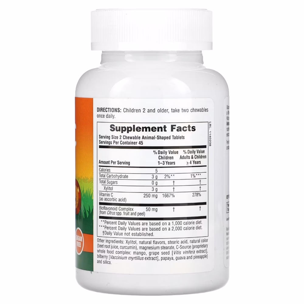 Natures Plus  Animal Parade Vitamin C Sugar Free Tablet 90s 2