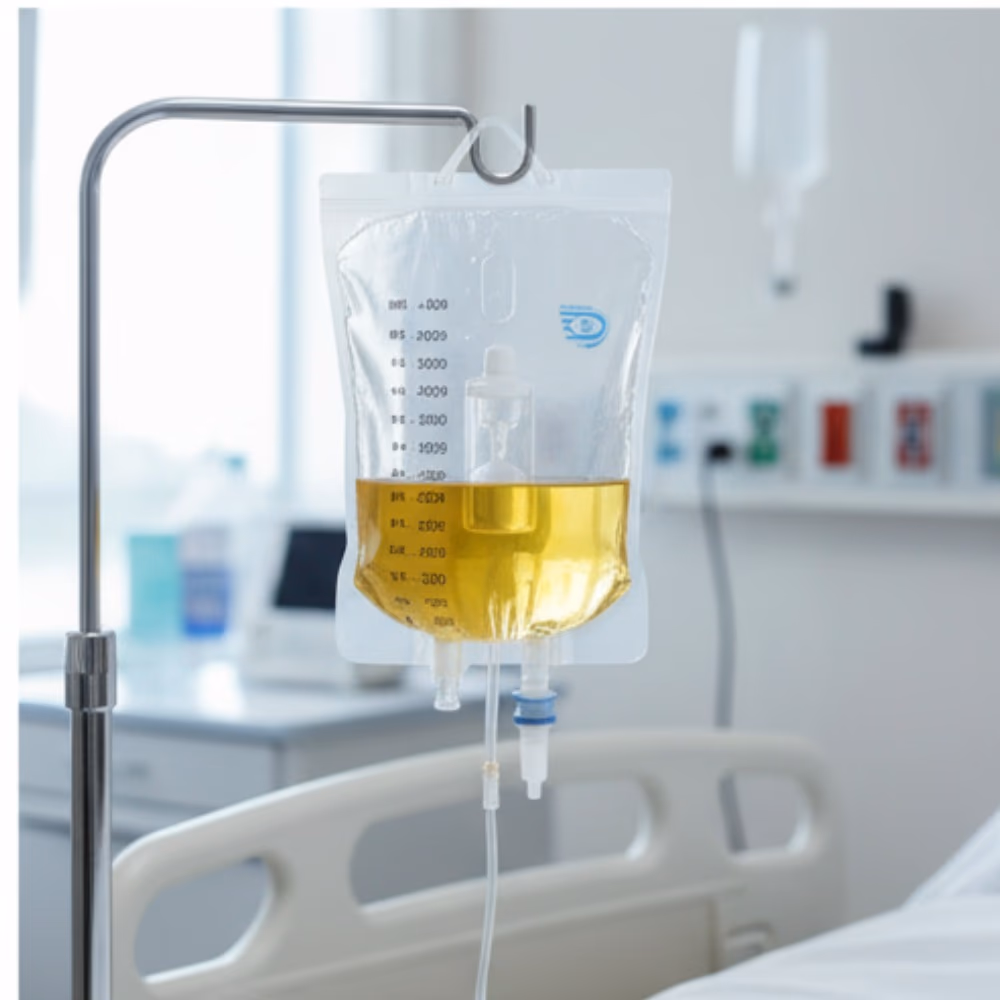 Bromed Urine Bag 2000ml With Butterfly Hanger 2