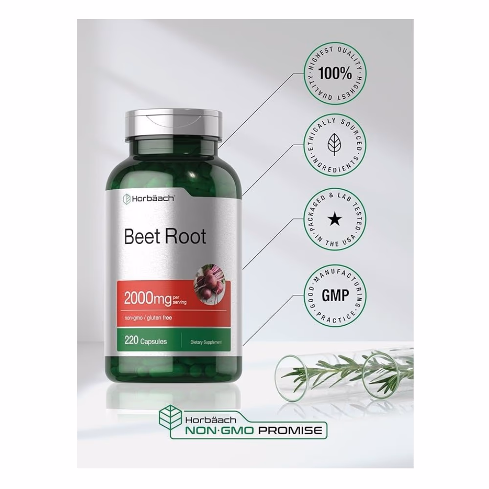 Horbaach Beet Root 2000mg Caps 220 4