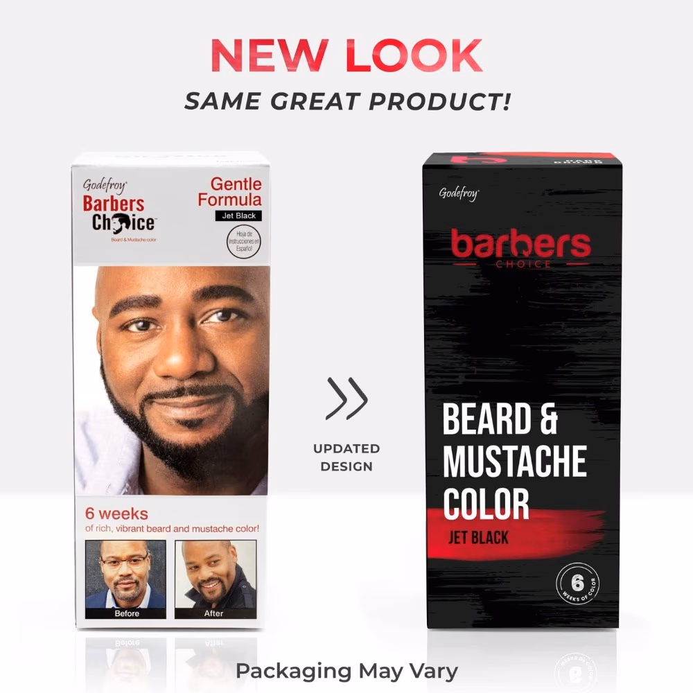 Barbers Choice 3 Application Beard and Mustache Dye for Men – Jet Black 3
