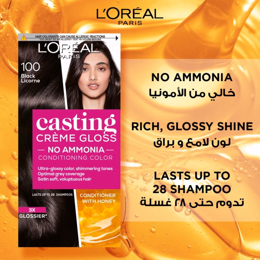  L'Oreal Casting 100 Dark Black 48ML 2