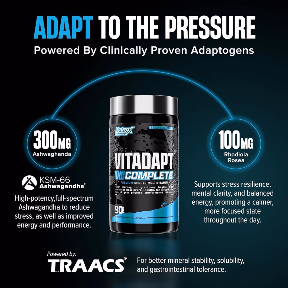 Nutrex Vitadapt Complete Capsules 90s – Multivitamin & Adaptogen Supplement 4