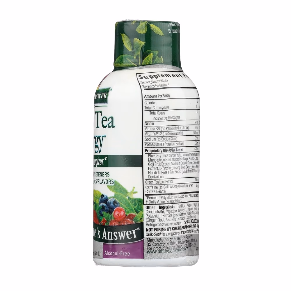 Natures Answer Green Tea Energy Shot 60ml 4