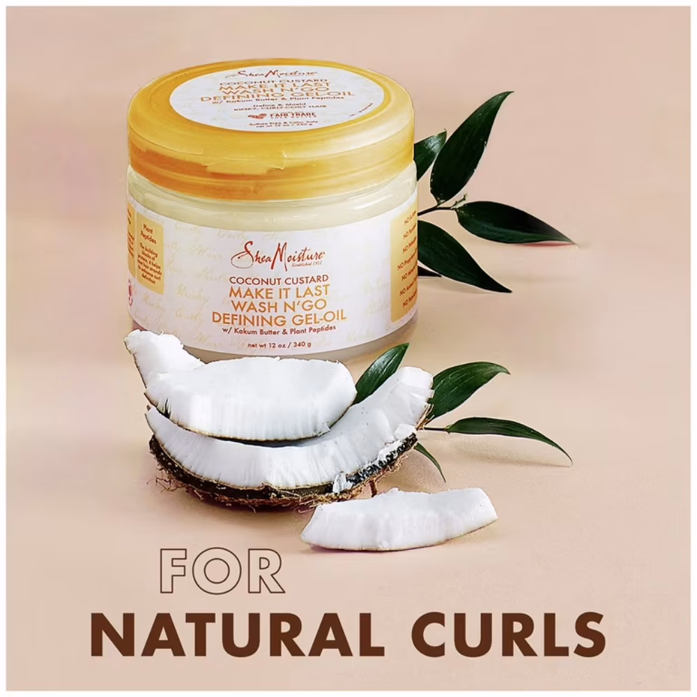 Shea Moisture Coconut Custard Make It Last Wash N’ Go Defining Gel Oil 340 g 2