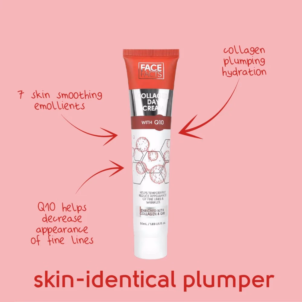 Face Facts Collagen and Q10 Day Cream 50ml 2