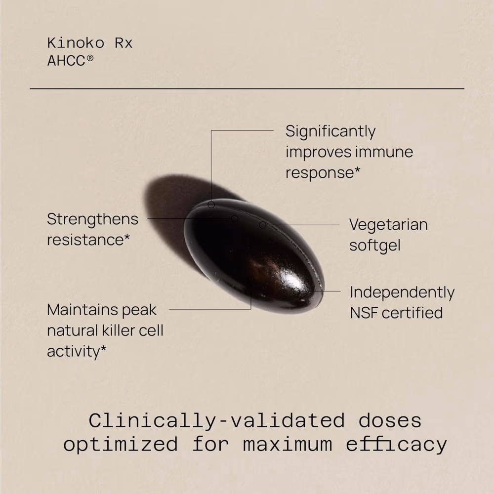 Quality of Life Kinoko Pro AHCC 60 Softgels 3
