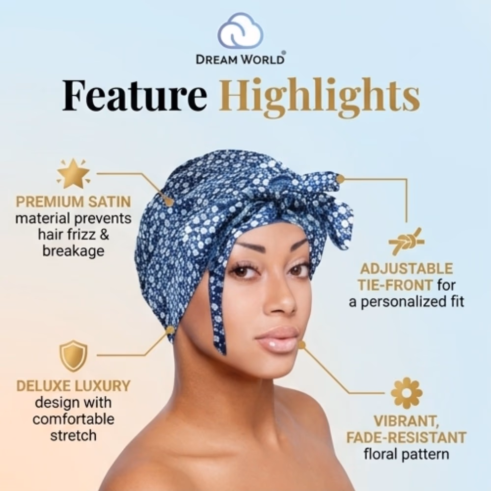 Dream World Satin Wrap Cap DRE143 2