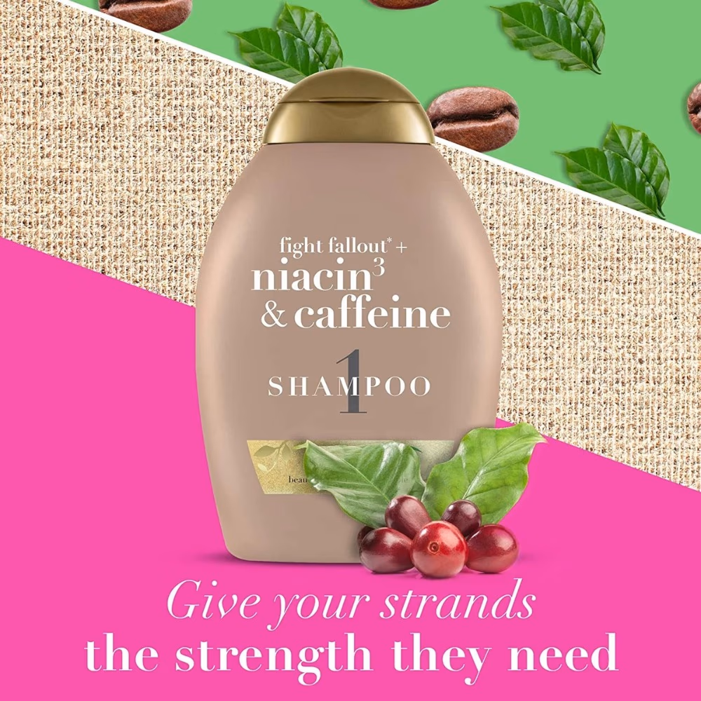 OGX Niacinamide and Caffeine Shampoo 385ml 4