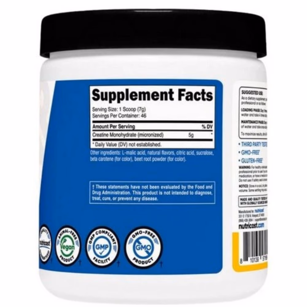 Nutricost Creatine Monohydrate Pineapple Mango 300g 2