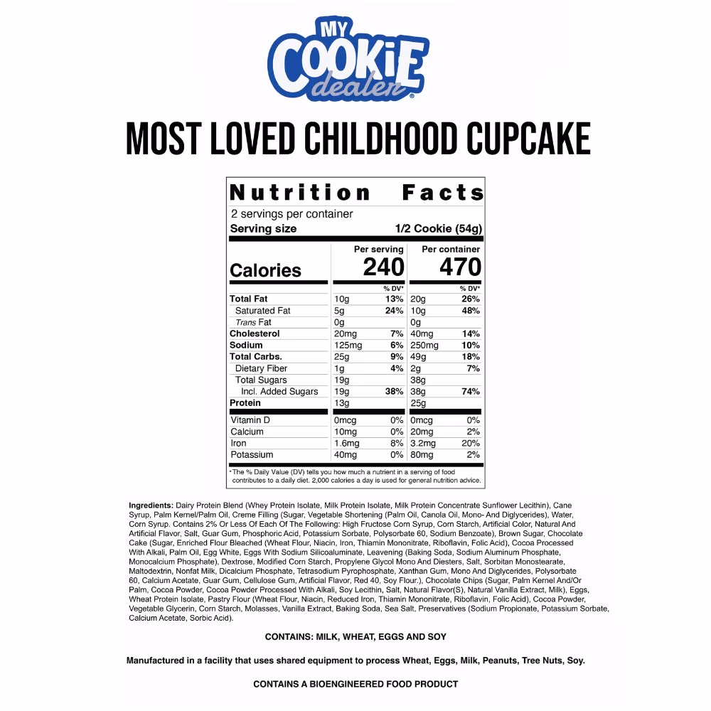 Raw My Cookie Dealer Childhood Cupcake 108g 3