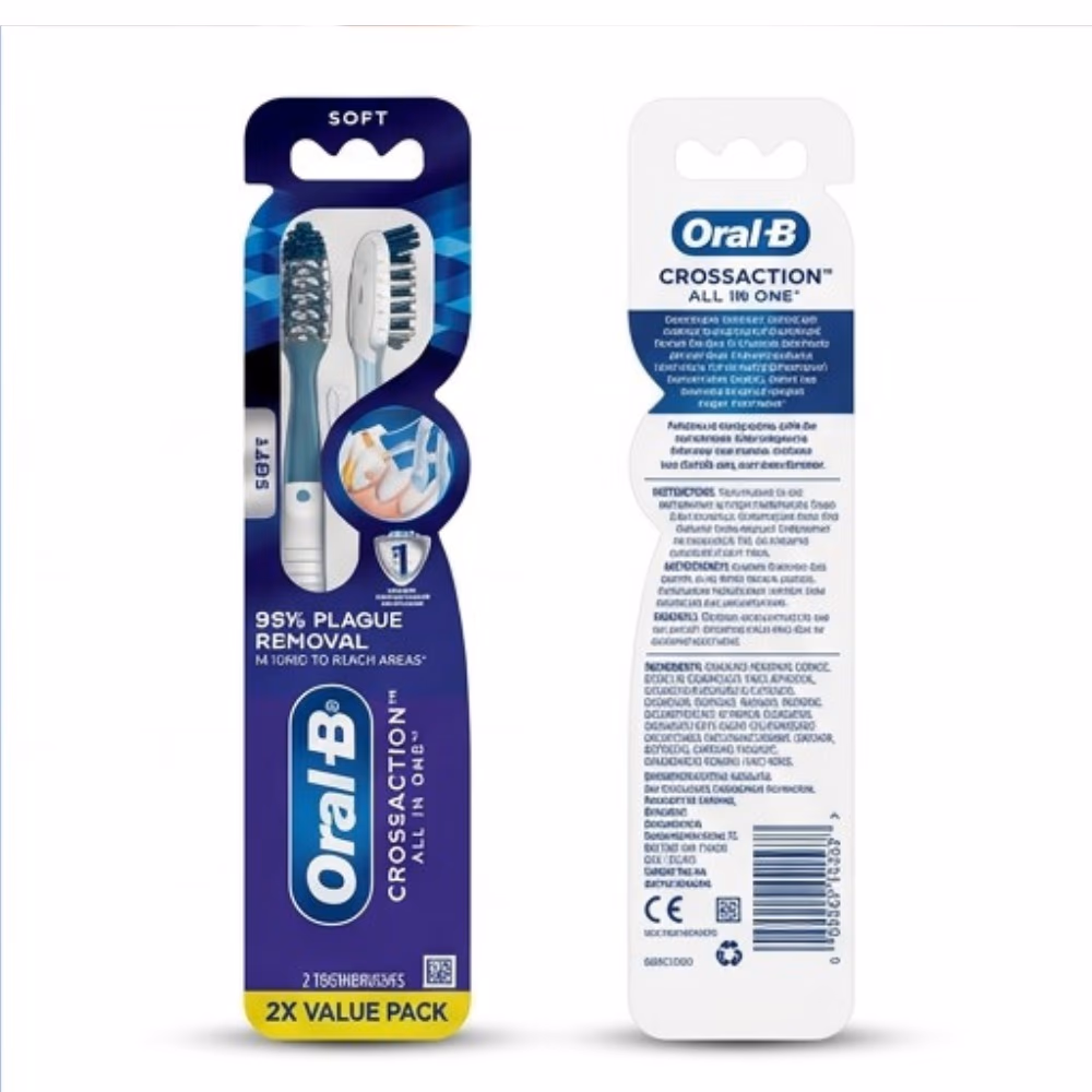 Oral-B CrossAction Soft Toothbrush 2S 2