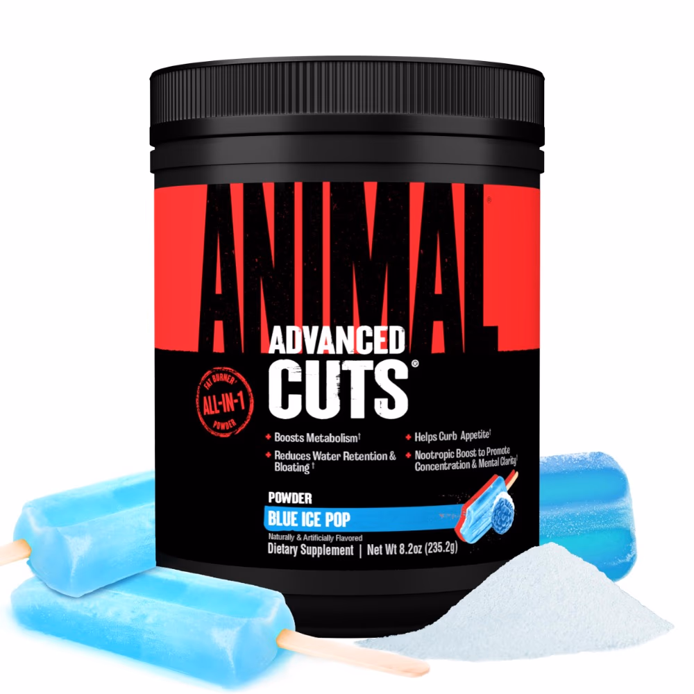 Universal Nutrition Animal Cuts Powder Blue Ice Pop 248g 3